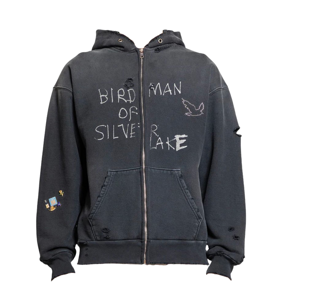 Paly 'Birdman of Silver Lake' Black Zip-Up