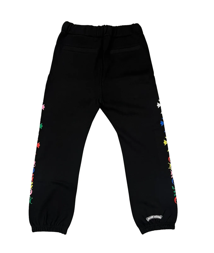 Chrome Hearts Multicolor Cemetery Black Sweatpants