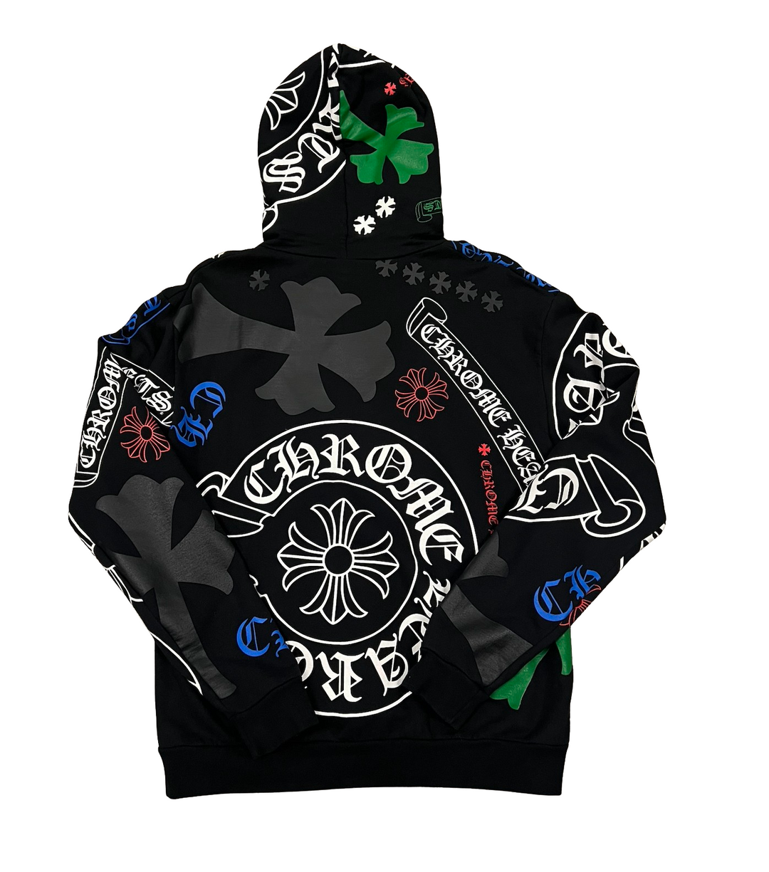 Chrome Hearts 'Stencil' Multi Logo Hoodie