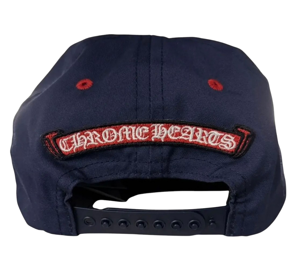 Chrome Hearts 'Gas Station' Embroidered Navy Trucker Hat