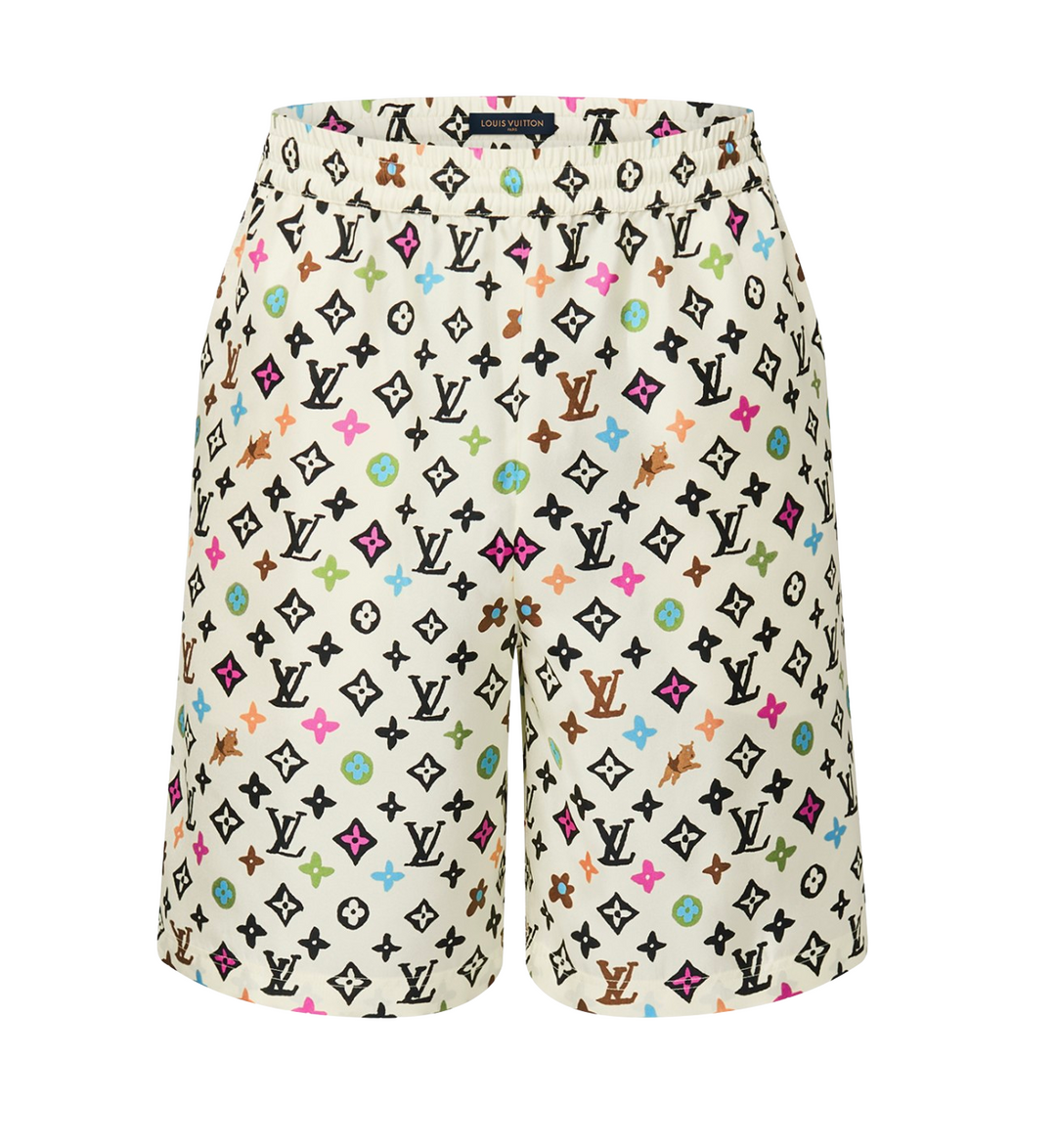 Louis Vuitton 'Craggy' Silk Shorts