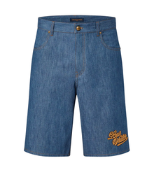Louis Vuitton 'Rope Logo' Denim Shorts