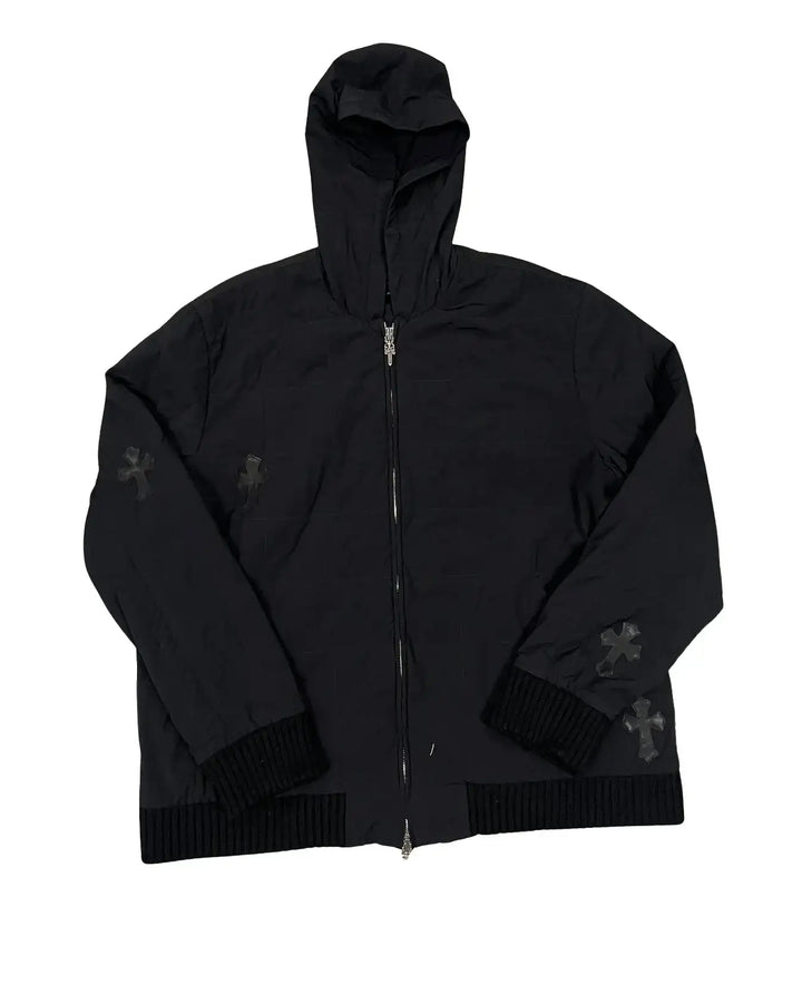 Chrome Hearts 'Black Patch' Nylon Zip-Up Jacket