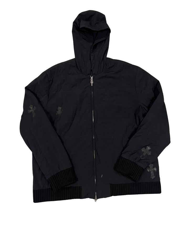 Chrome Hearts 'Black Patch' Nylon Zip-Up Jacket