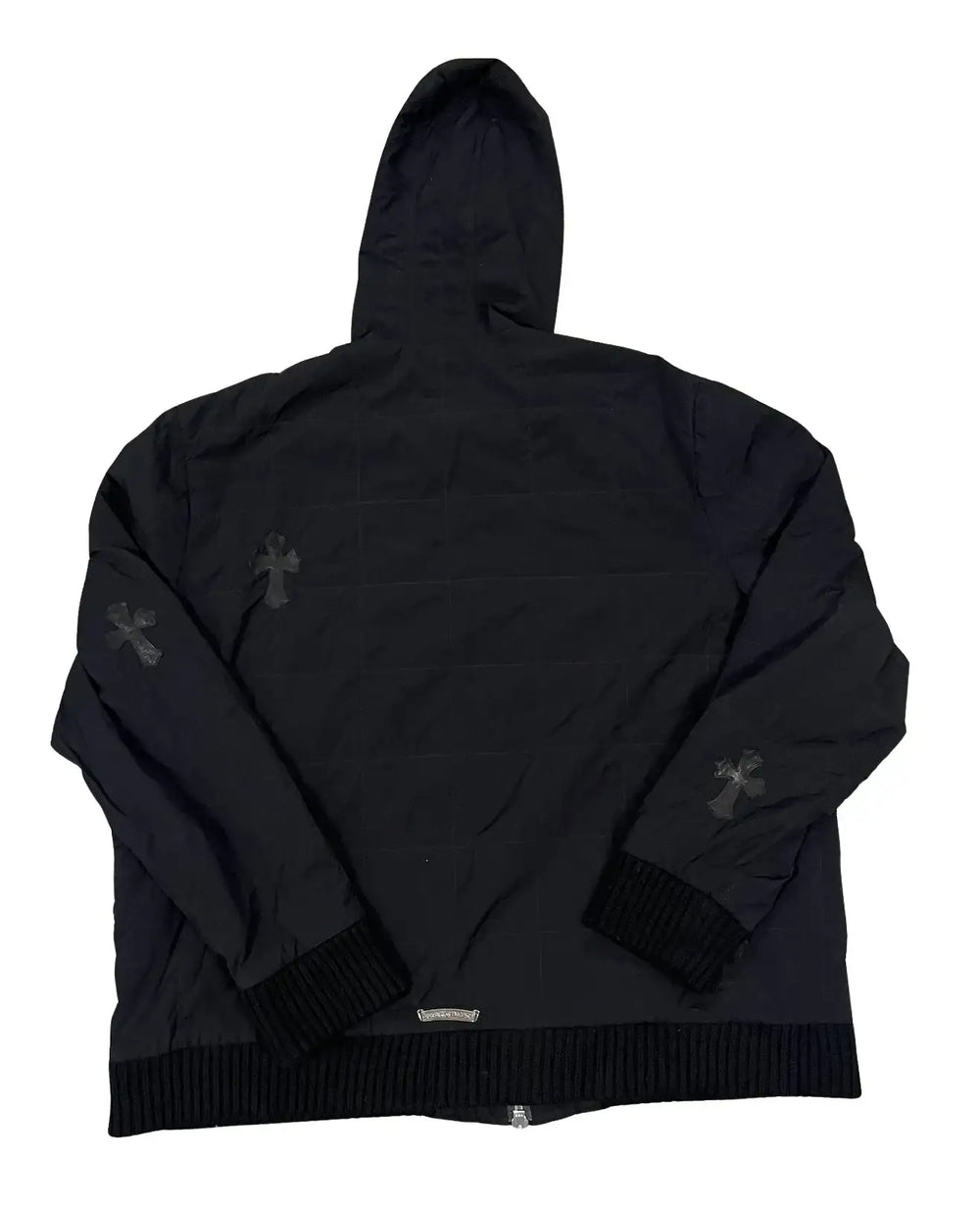 Chrome Hearts 'Black Patch' Nylon Zip-Up Jacket