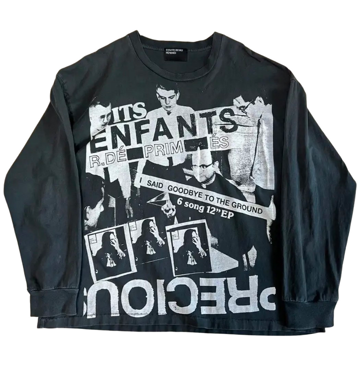 Enfants Riches Déprimés 'Say Goodbye' Washed Black Longsleeve