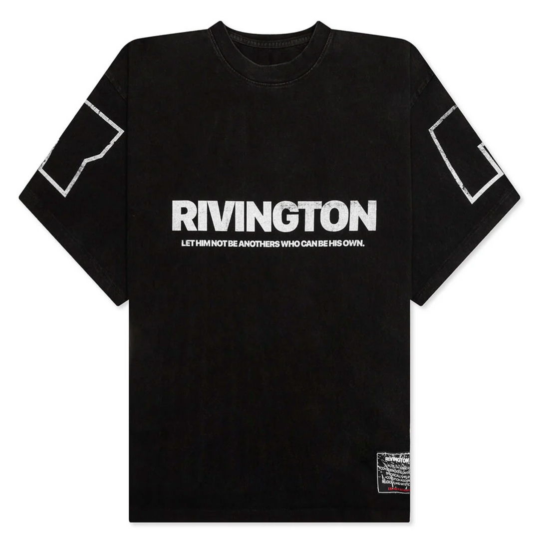 Rivington roi Rebis 'His Own CVA' Black Tee