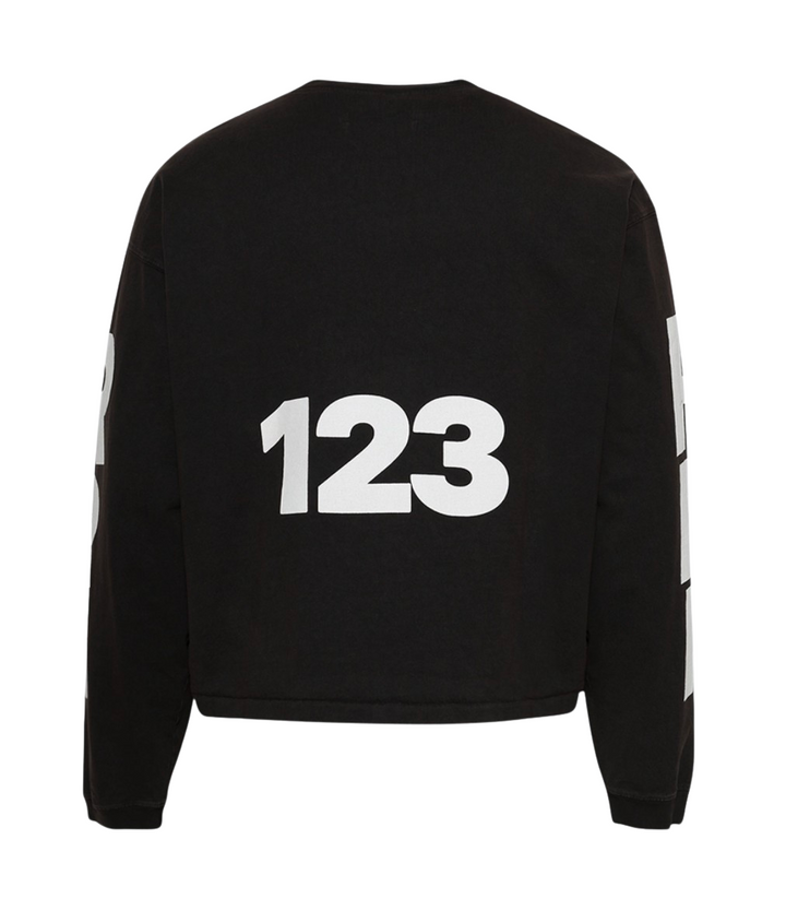 Rivington roi Rebis 'USO 123 CVA' Black Longsleeve Tee