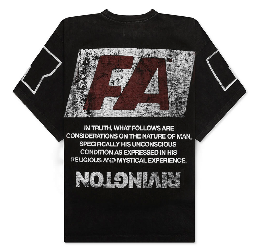 Rivington roi Rebis 'Nature Of Man CVA' Black Tee