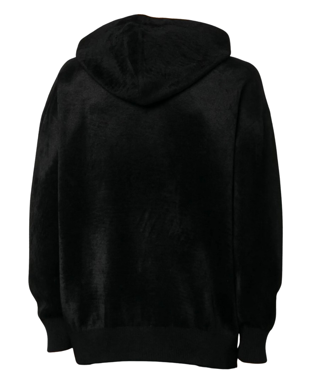 Givenchy 'Velour' Logo Print Zip Up Hoodie