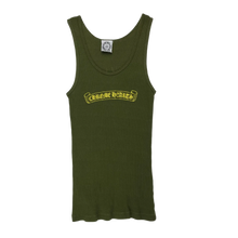 Chrome Hearts 'Bazaar Scroll' Vintage Green Women's Tank Top