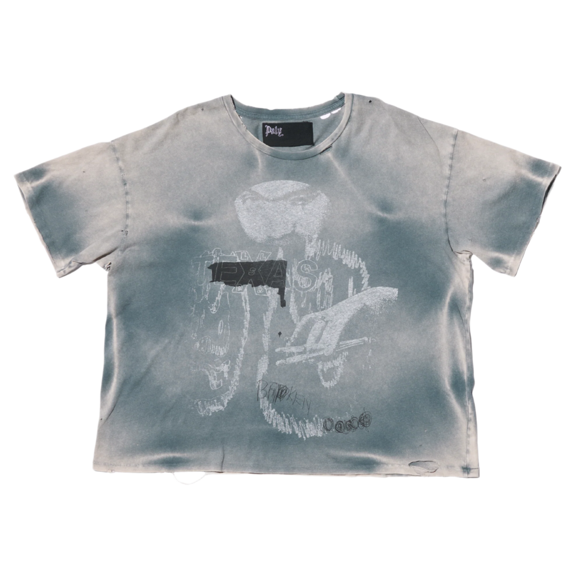 Paly 'Broken' Faded Wash Tee
