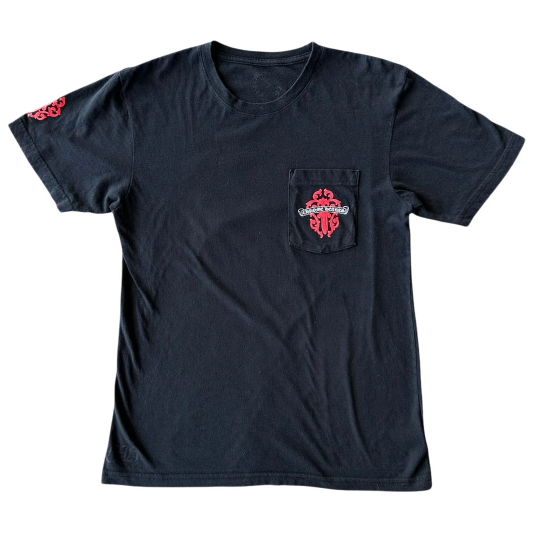 Chrome Hearts 'Red Dagger' Black Tee