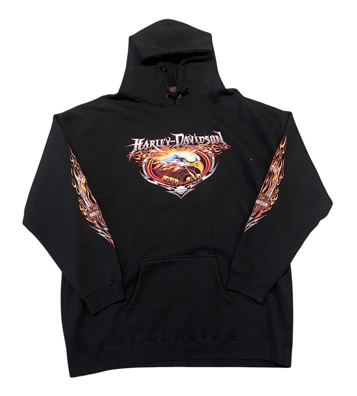 Harley Davidson 'Ray Price' Black Hoodie