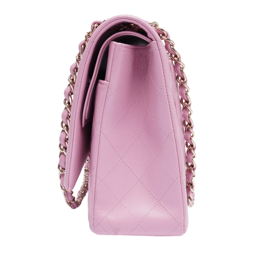 Chanel 'Pink' Classic Maxi Double Flap Bag
