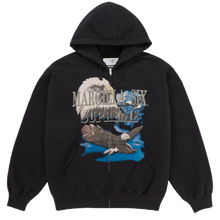 Supreme MM6 Maison Margiela Eagle Zip Up Hooded Sweatshirt Black