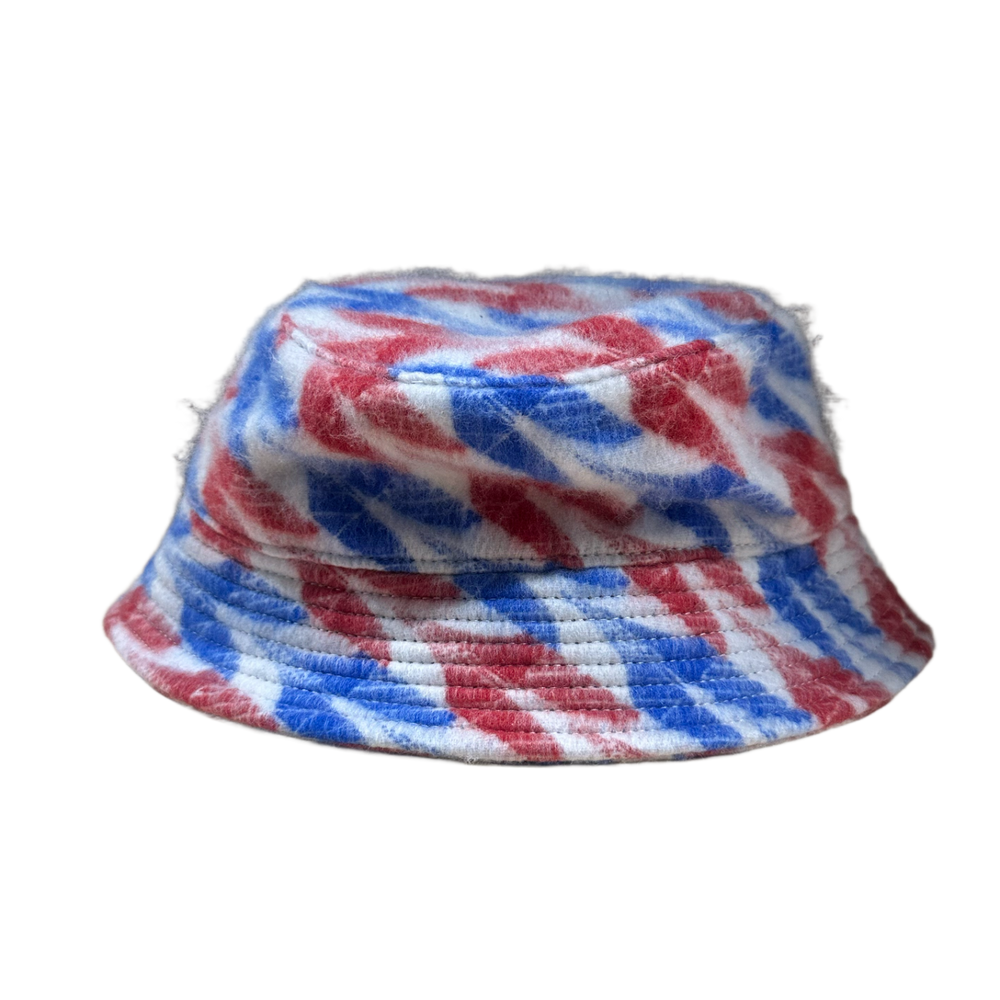 Casablanca 'Red, White & Blue' Brushed Wool Bucket Hat