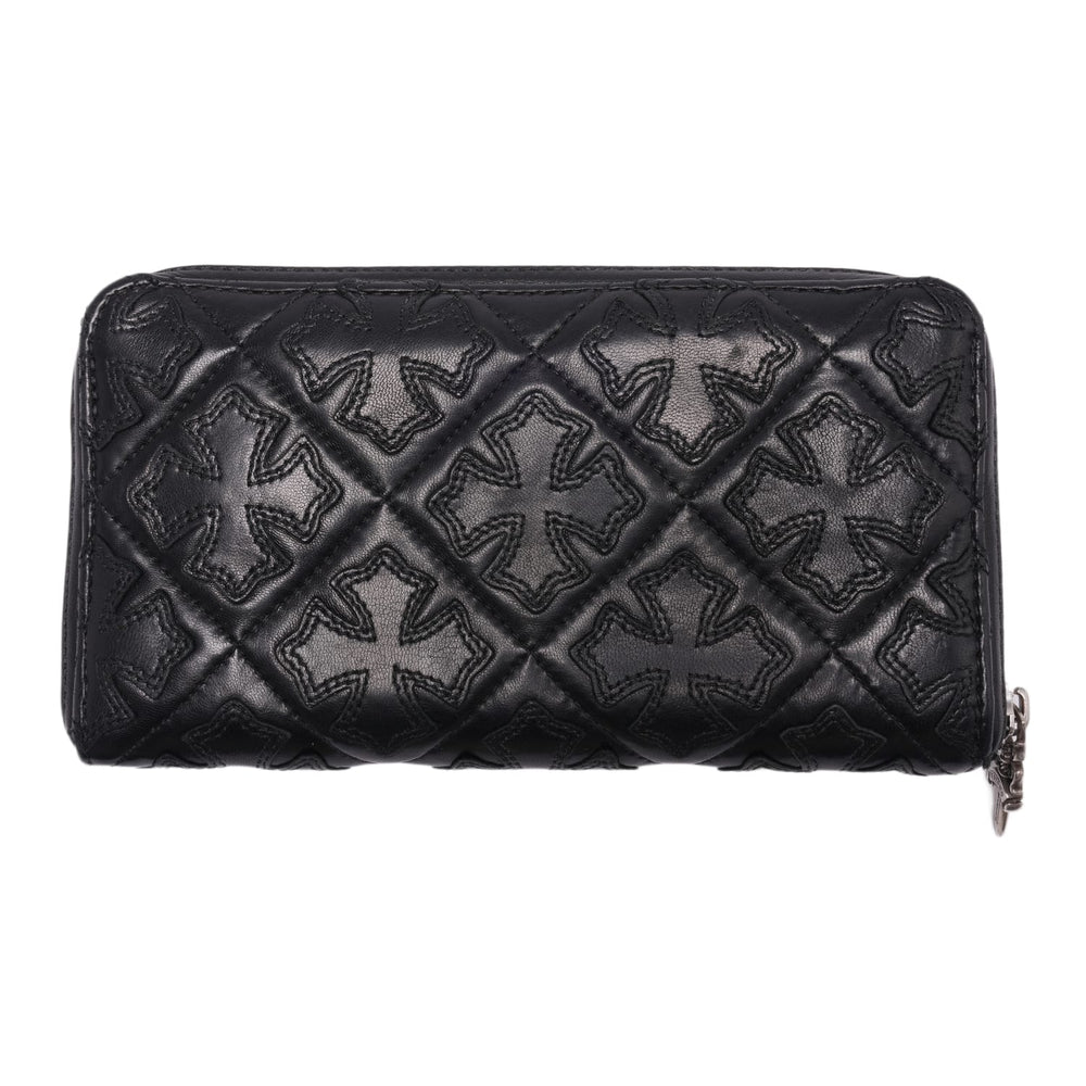 Chrome Hearts 'Quilted Cemetery Cross' Long Wallet