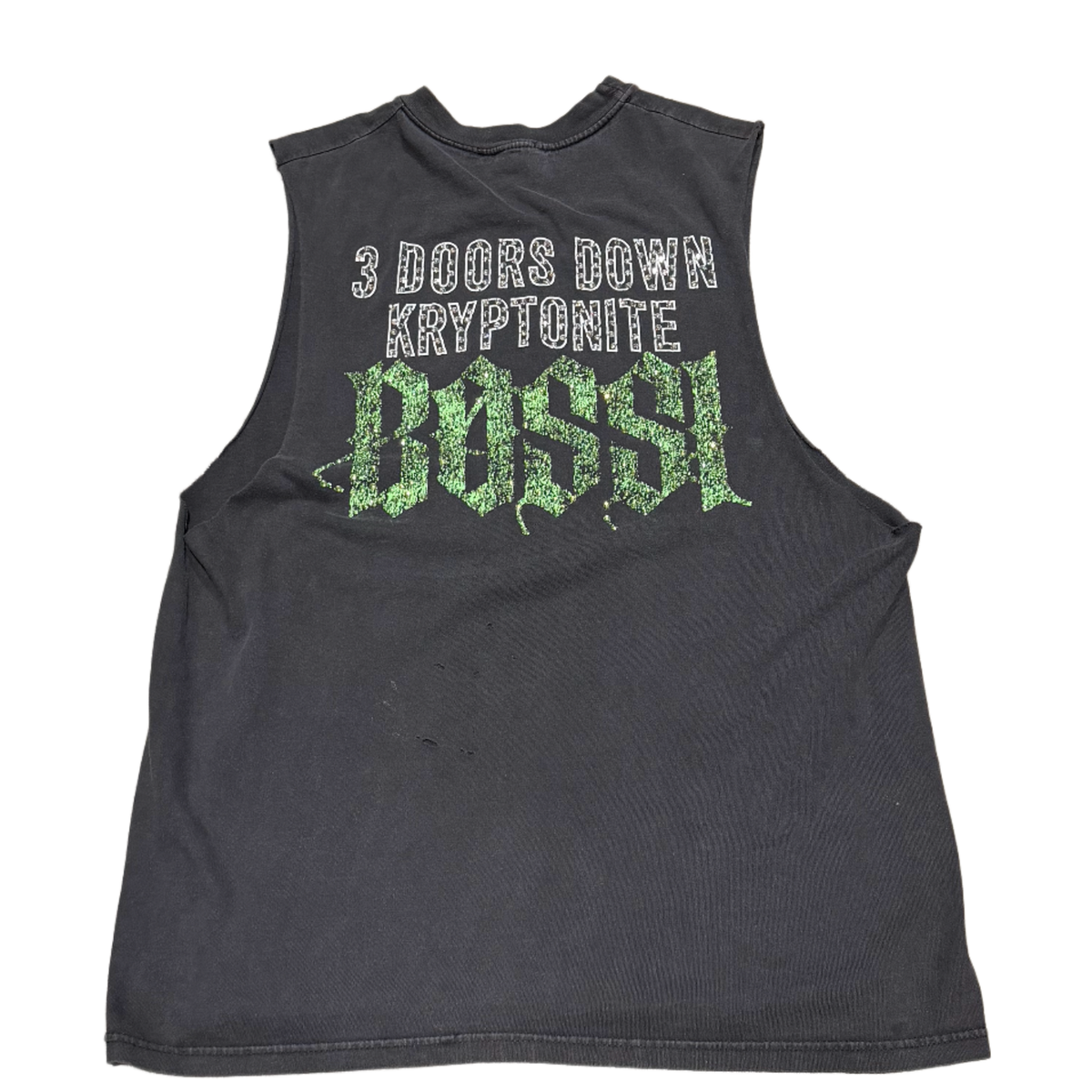 Bossi '3 Doors Kryponite' Rhinestone Vintage Cut Off Tee