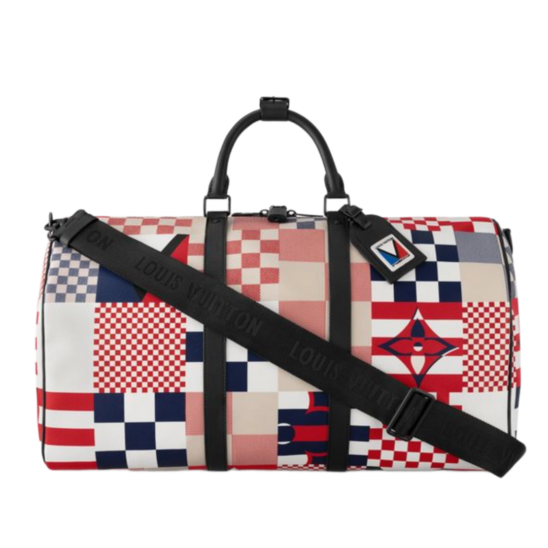 Louis Vuitton Keepall 50 Bandouliere 'America's Cup' Duffle Bag