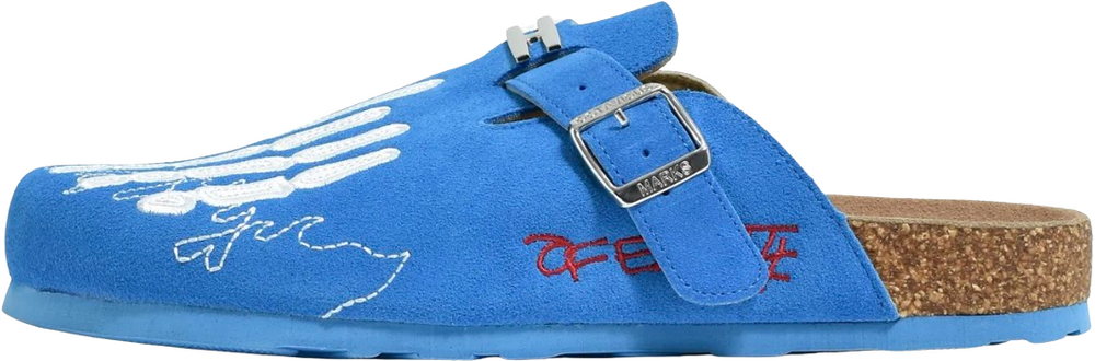 Octavious Marks x The Edge Of Earth Synergy 'Fish Bone' Blue Clogs