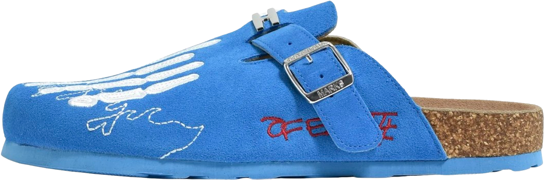 Octavious Marks x The Edge Of Earth Synergy 'Fish Bone' Blue Clogs