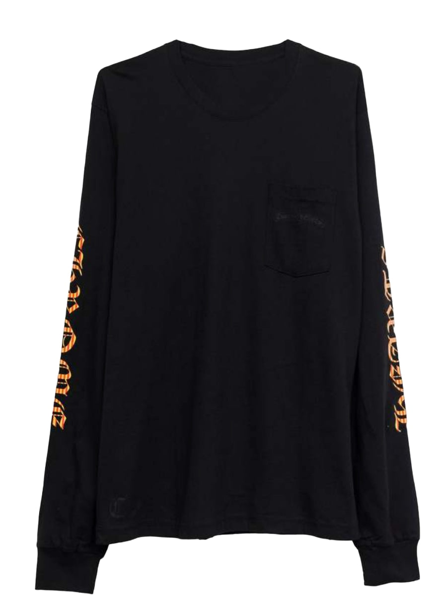 Chrome Hearts 'Red and Yellow' Striped Dagger Longsleeve