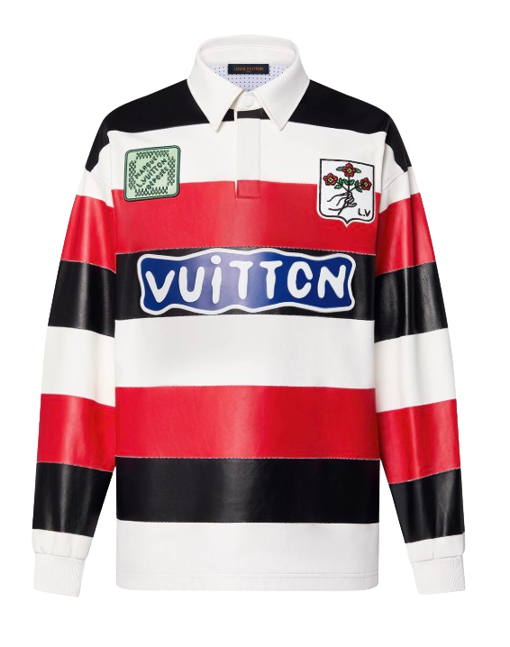 Louis Vuitton 'Intarsia Rugby' Leather Polo