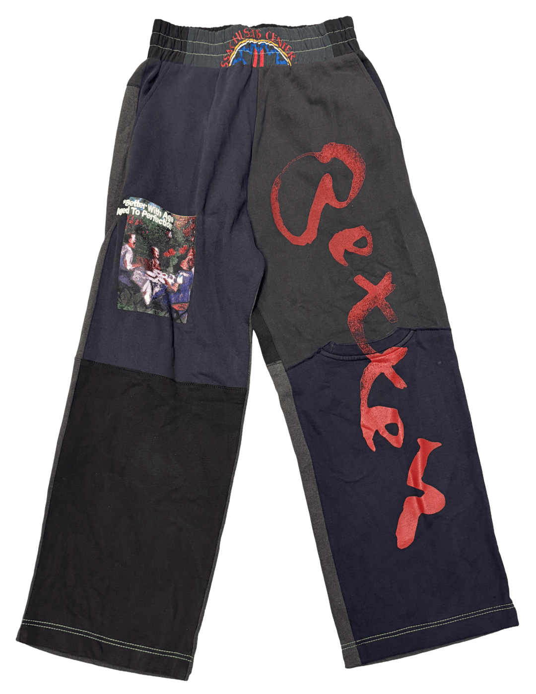 *Better With Age 'Black' Remoir Reconstructed Sweatpants