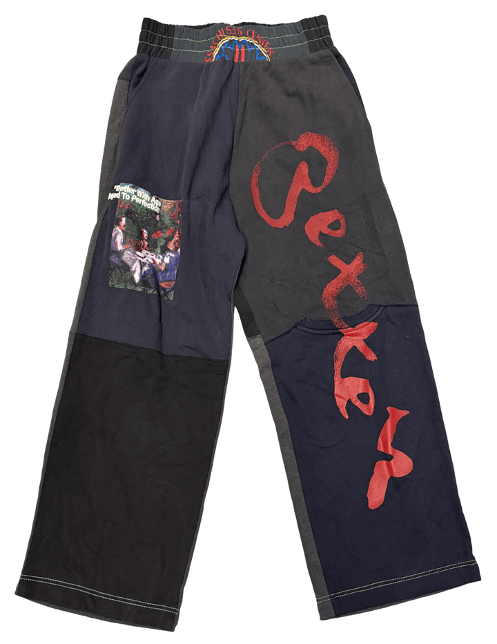 *Better With Age 'Black' Remoir Reconstructed Sweatpants