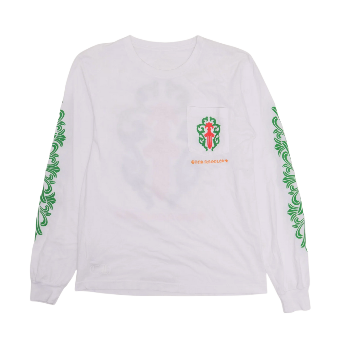 Chrome Hearts 'White' Green Vine Red Dagger Longsleeve
