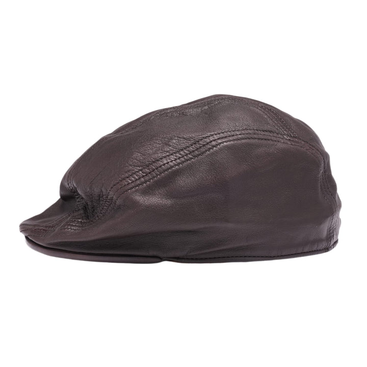 Chrome Hearts Vintage 'Brown' Leather Beret Flat Hat