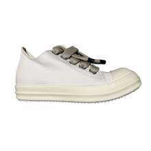 Rick Owens DRKSHDW 'Cream' Canvas Jumbo Lace Low Sneakers