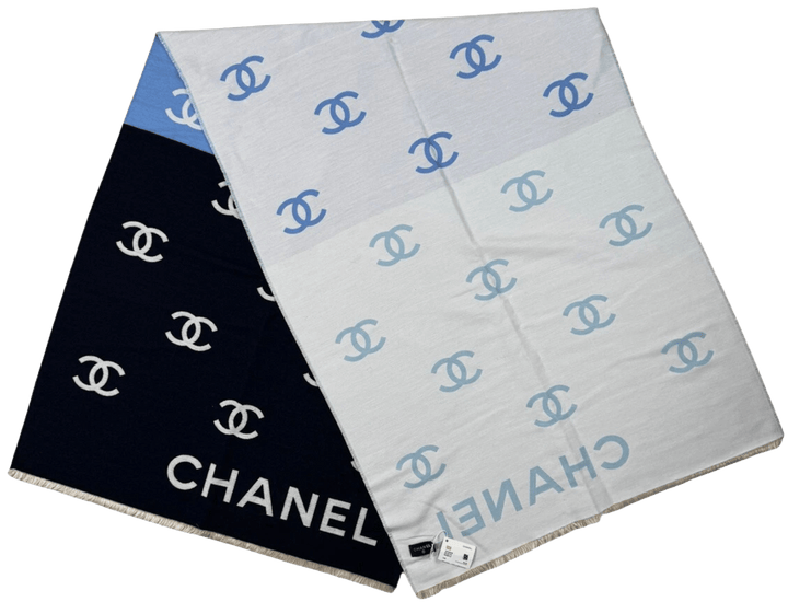Chanel 'Blue' 2025 Cruise Collection CC Silk Scarf