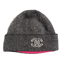 Chanel 'Grey Pink' Cashmere Beanie