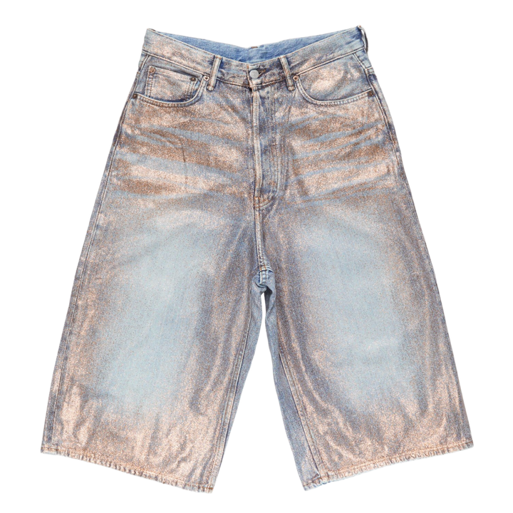 Acne Studios 'Glittered' Denim Shorts