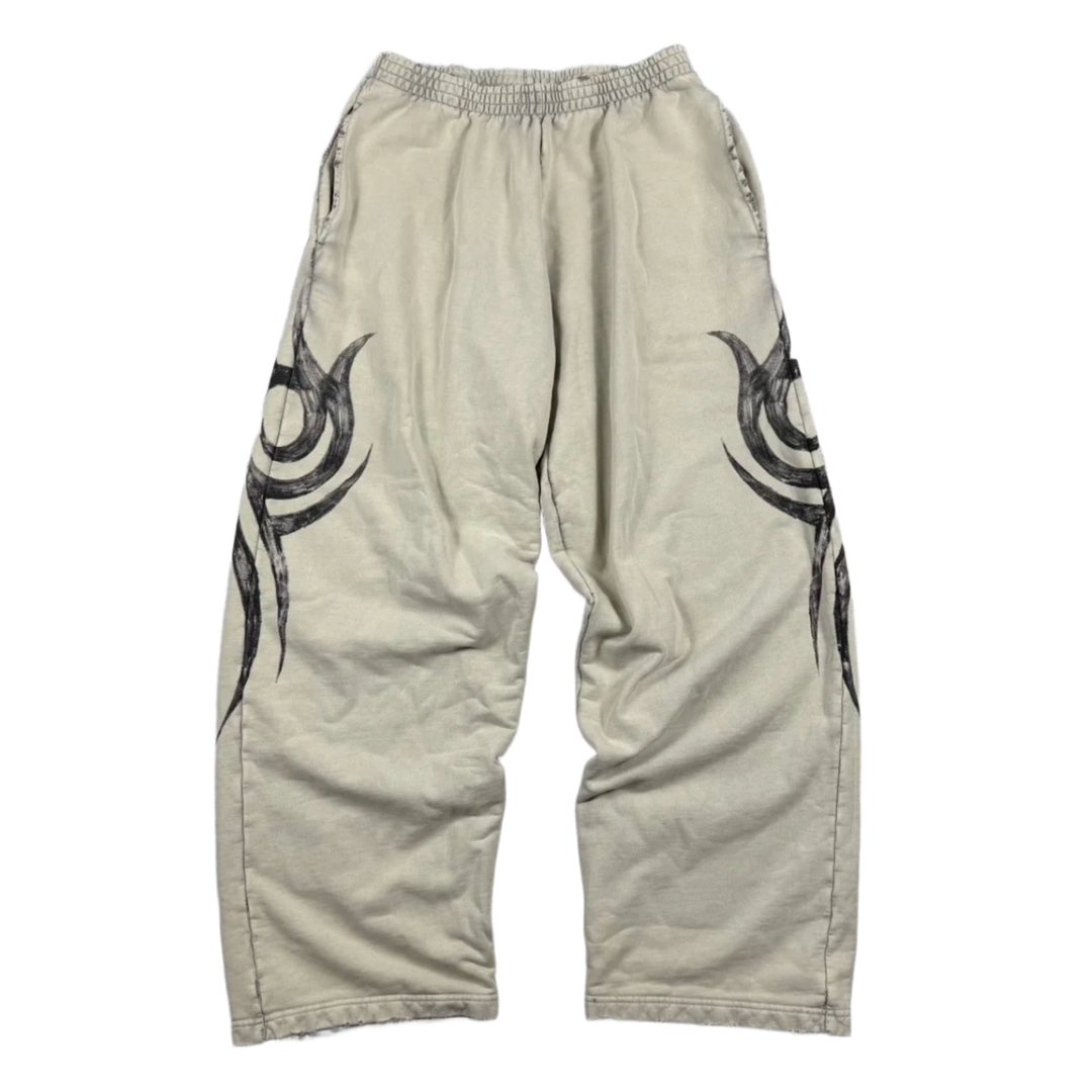 Balenciaga 'Cream' Y2K Tribal Sweatpants
