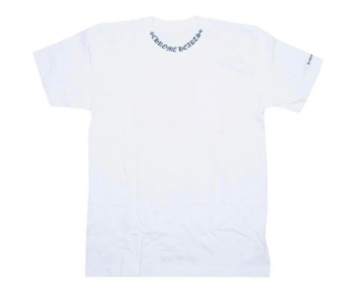 Chrome Hearts 'Collar Logo' White Tee