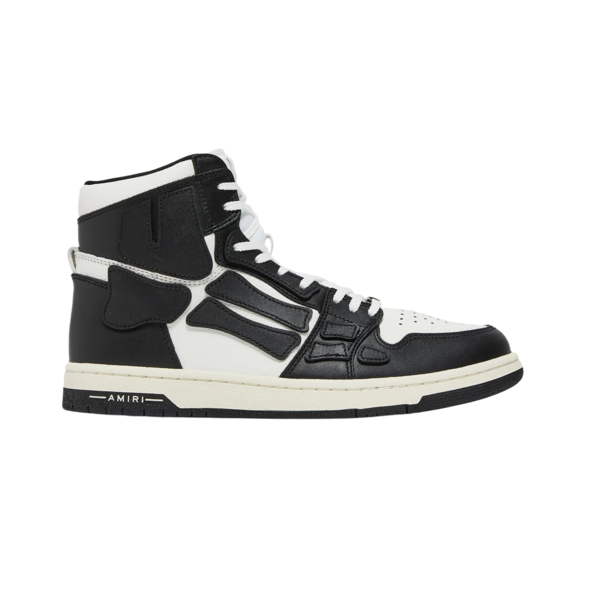 Amiri 'White Black' Skel Hi-Top Sneakers