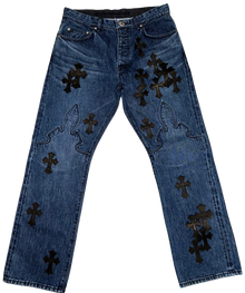Chrome Hearts '35 Patch' Fleur Knee Jeans