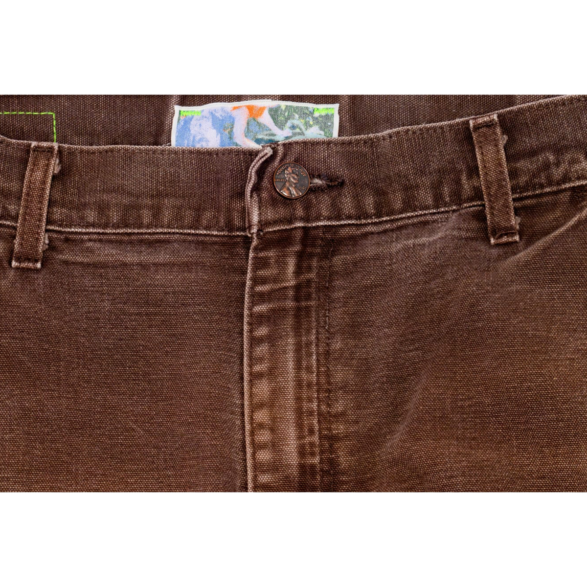 Better With Age 'Brown' Repair Double Wide Pants