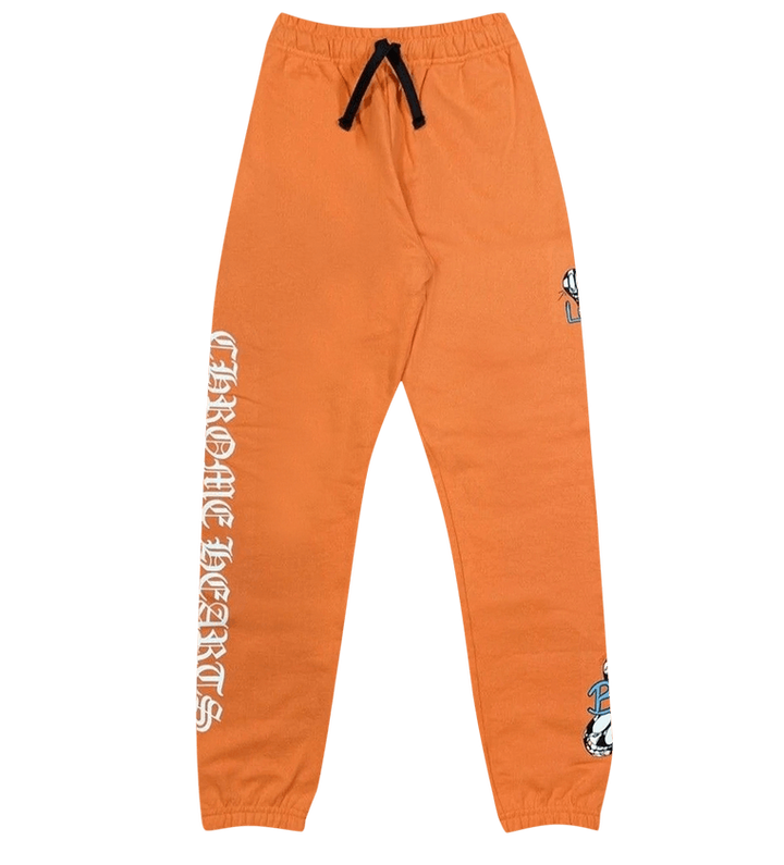Chrome Hearts Matty Boy 'Link and Build' Orange Sweatpants
