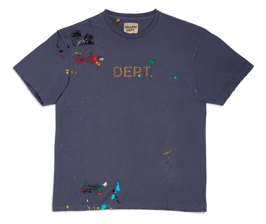 Gallery Dept 'Hand Painted' Navy Tee