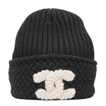 Chanel 'Black' CC Cashmere Knit Beanie
