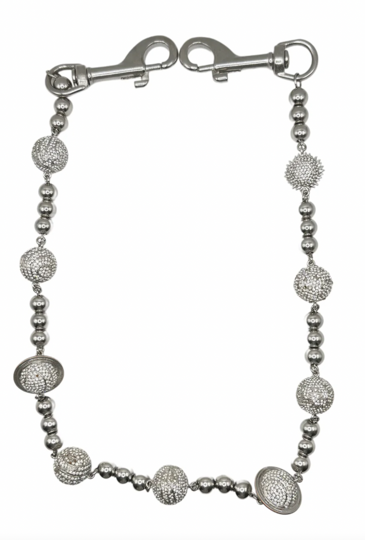 Starchain World 'Solar System' 26.5in Silver Wallet Chain