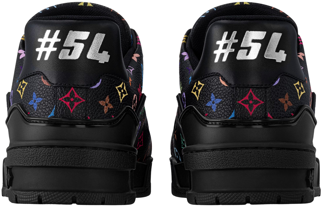 Louis Vuitton x Takashi Murakami 'Black' Monogram LV Trainer