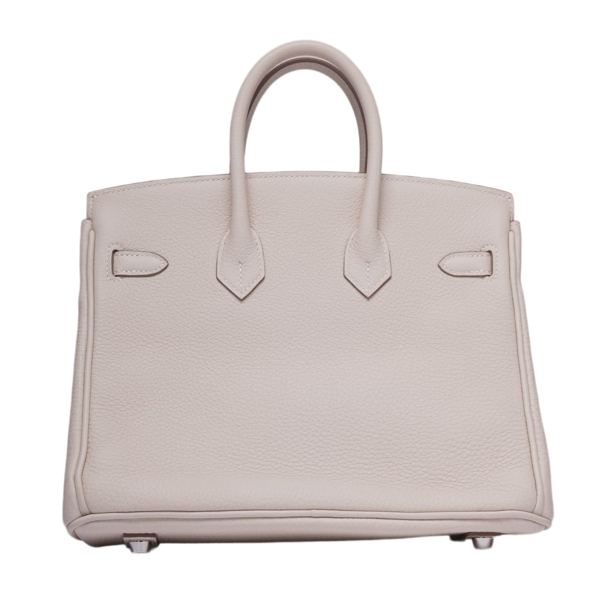 Hermès 'Craie Togo' Palladium Hardware Birkin 25 Bag