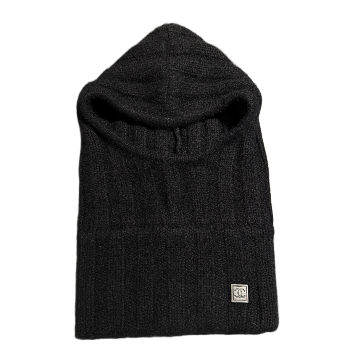 Chanel 'Sport Cashmere' Black Balaclava