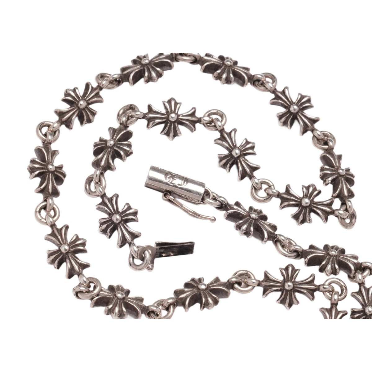 Chrome Hearts 'Tiny E' 20in Necklace with Tiny Cross