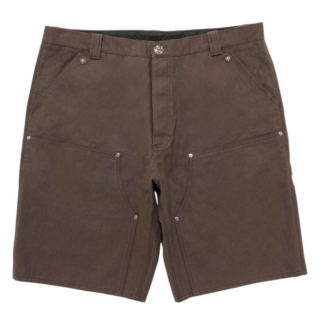 Chrome Hearts 'Double Knee 12 Patch' Brown Carpenter Shorts